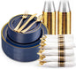 175PCS Blue and Gold Plastic Plates by WDF