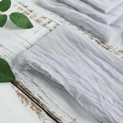 Efavormart 5 Pack 24"x19" Silver Gray Matte Gauze Cheesecloth Napkins, Soft - Image 5