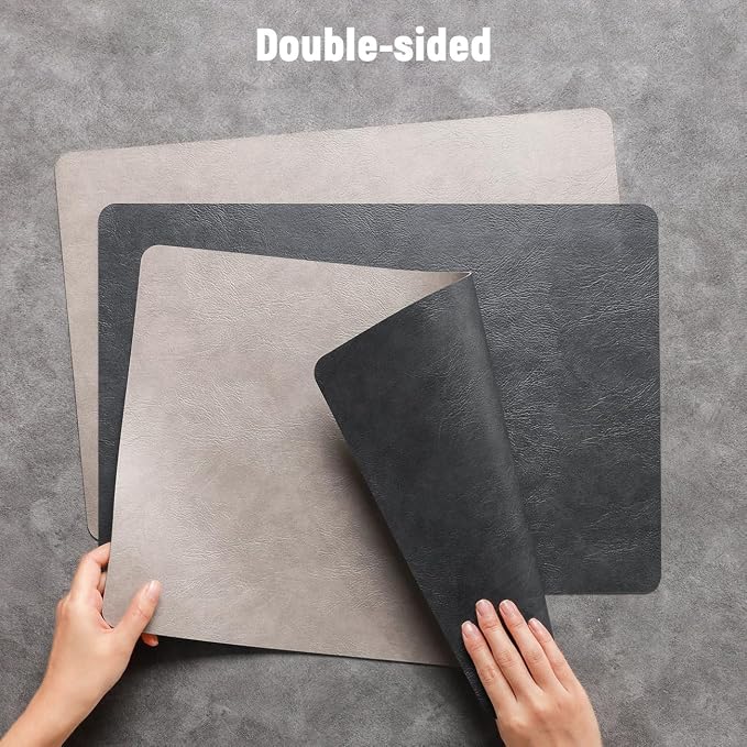 Vinyl Placemats Set of 4, Dual Sided Place Mats - Image 2