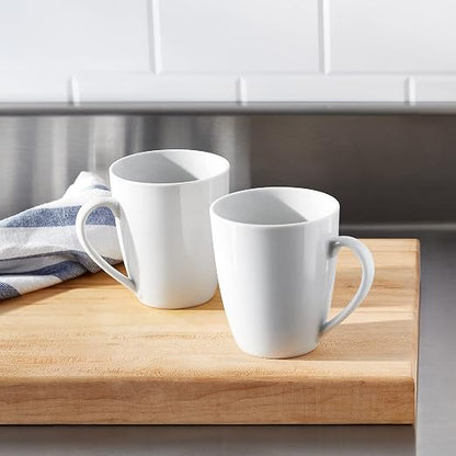 Amazon Basics Porcelain Heat Resistant Coffee Mugs, Microwave and Oven Safe - Image 5
