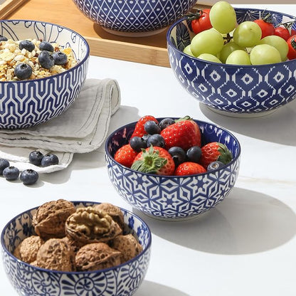 Selamica Ceramic 12 OZ Dessert Bowls Set, Ice Cream Bowls, 4.7 Inch Small Bowls - Image 5