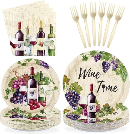 96Pcs Wine Tasting Party Decorations by Greencian