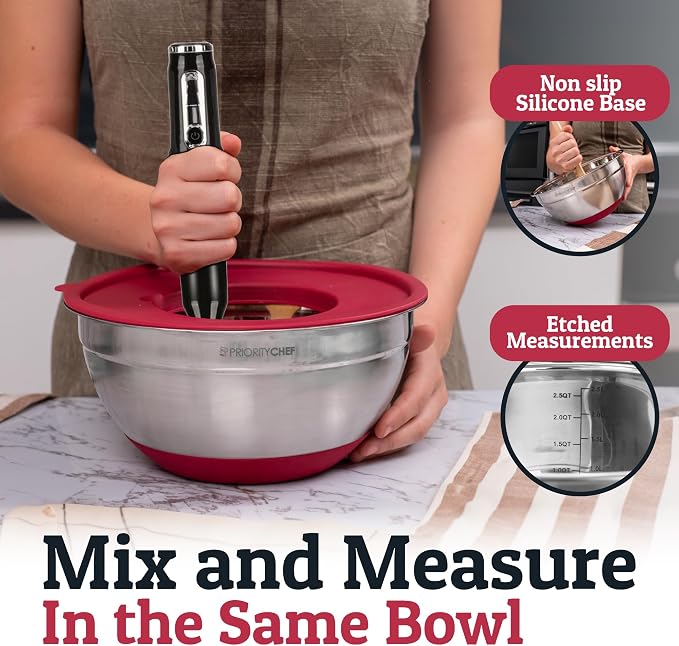 6pc Stainless Steel Mixing Bowls - Image 2