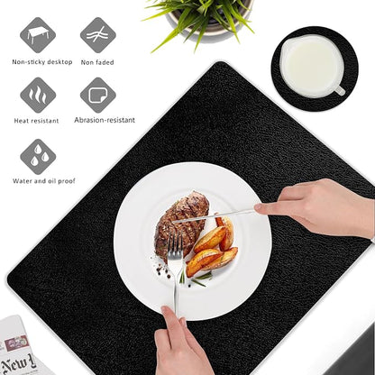 Placemats and Coasters Set of 6, Waterproof、Oil-Proof Wipeable、Anti Slip PVC - Image 5