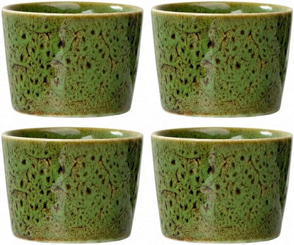 Ceramic Espresso Cups 4oz Modern Stackable Demitasse Mugs by Unknown