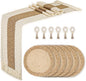 Placemats Set of 6, Natural Round Placemats by Zology