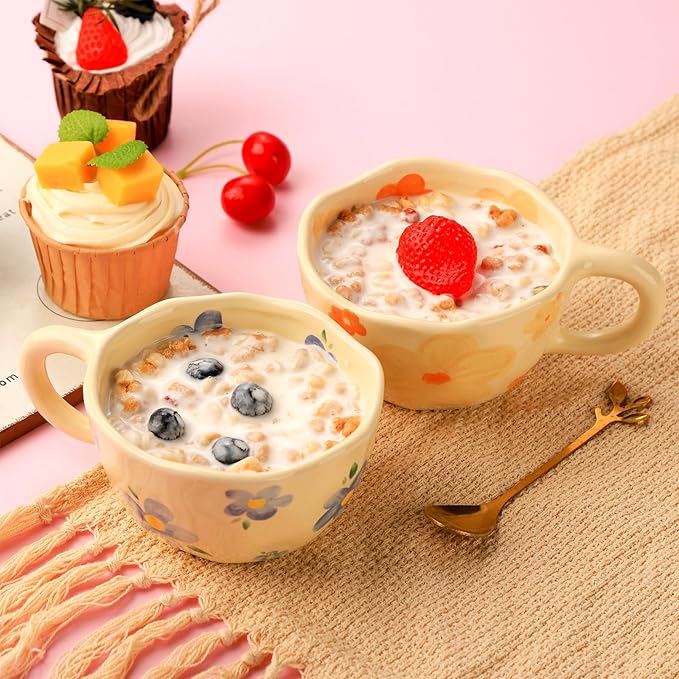 VanEnjoy Ceramic Cup, Cute Coffee Mug, Strawberry Mug, Aesthetic Coffee Mug - Image 5