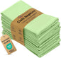Ruvanti Cloth Napkins Set of 12, 18x18 Inches Napkins Cloth Washable, Soft, Durable, Absorbent, Cotton Blend. Table Dinner Napkins Cloth for Hotel, Lunch, Restaurant, Wedding Parties - Light Green
