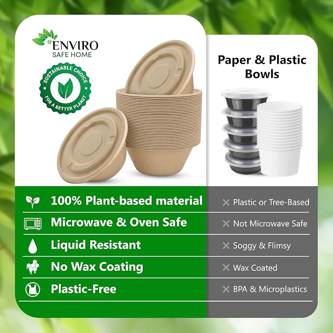 25 oz Bamboo Disposable Bowls - Image 7