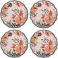 Karma, 8.75 inches Melamine Salad Plates Set of 4, Reusable Dishwasher Safe by KarmaGifts