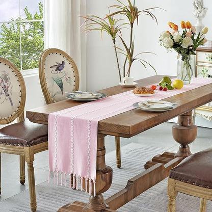 Wracra Rustic Linen Table Runner - Image 5