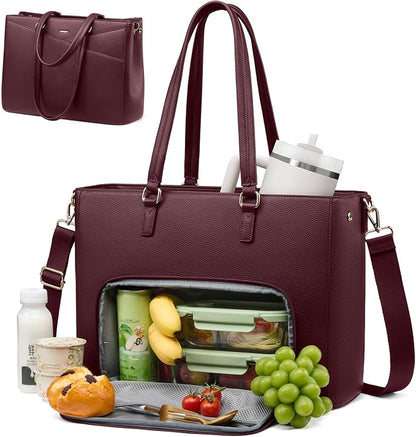 LOVEVOOK Lunch Tote Bag for Women, 3 in 1 Work Bag by LOVEVOOK