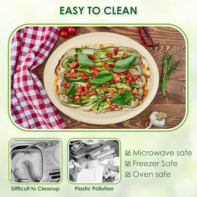 100% Compostable Oval Paper Plates, 12.5Inch 50Pack Disposable Heavy Duty - Image 6