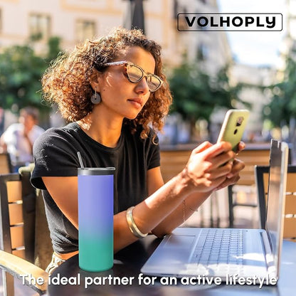 Volhoply 4 Pack Skinny Tumblers - Image 7