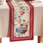patdrea Designer Farmhouse Linen Table Runner, Rustic Cottage Mauve by patdrea