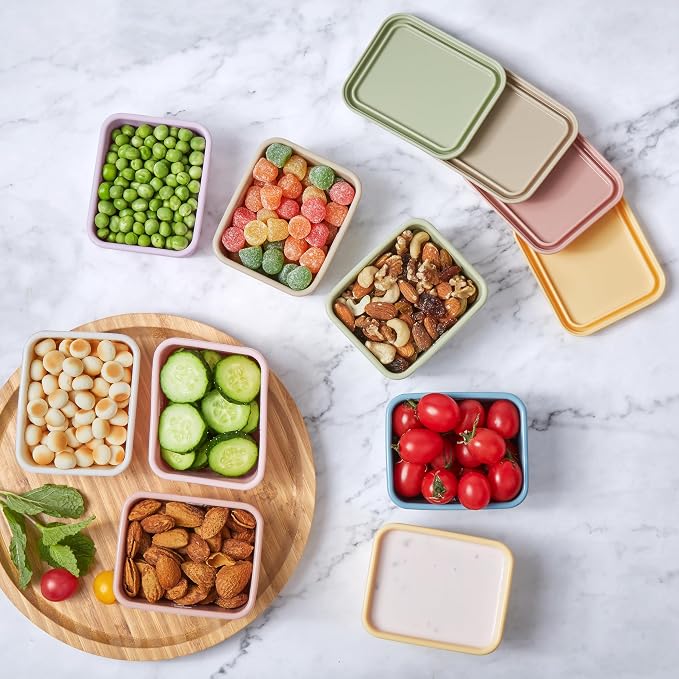 ISSEVE 8Pack 8oz Silicone Snack Containers - Image 5