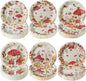 Gerrii 60 Pcs Watercolor Mushroom Party Plates 7 Inch Red Mushroom Birthday by Gerrii