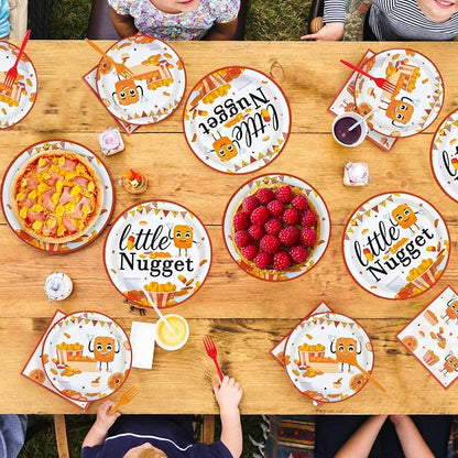 96 Pcs Chicken Nugget Themed Party Decorations, Serves 24 | Chicken Nugget - Image 7