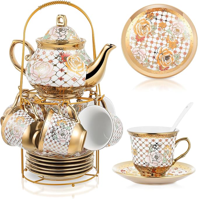 Zhehao 20 Pcs Porcelain Tea Set by Zhehao