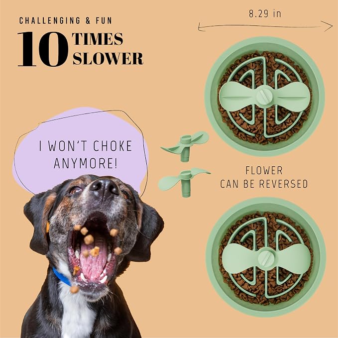 AVERYDAY Slow Feeder Dog Bowls for Large Breed, 2.5 Cups Deep Food Puzzle Bowl - Image 3