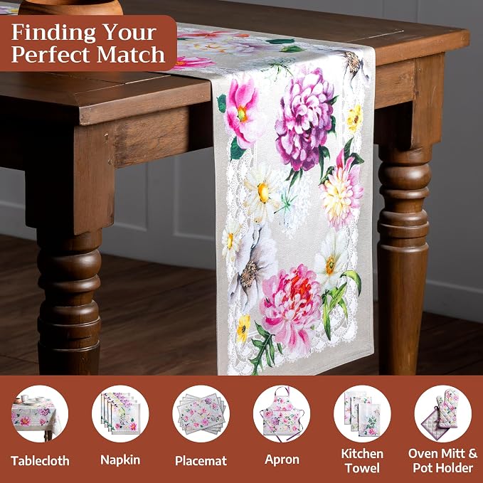 Maison d' Hermine Table Runner 100% Cotton 14.50" x 72" | Table Runners 72 - Image 4