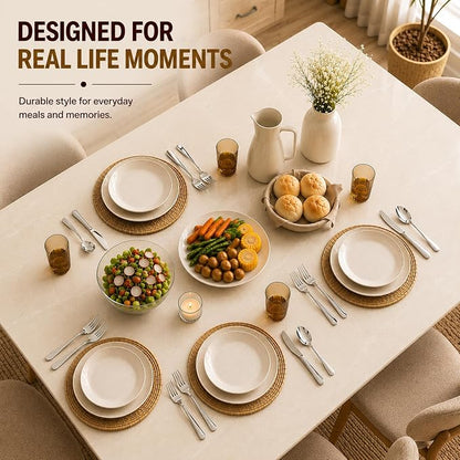 KIKCOIN 20-Pc Silverware Set for 4, Heavy Duty Stainless Steel Flatware Set | - Image 7