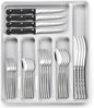 49-Piece Hammered Silverware Set by EWFEN