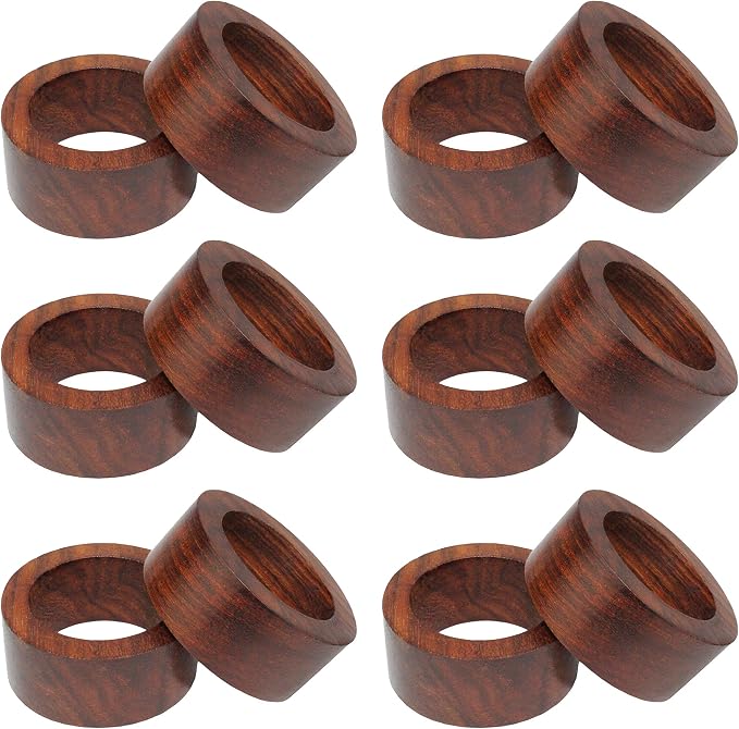 COTTON CRAFT Solid Wood Napkin Rings by COTTONCRAFT