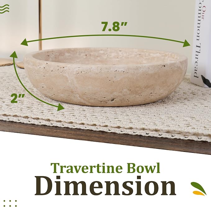 FNTSTICGOODS Travertine Decorative Bowl - Image 2