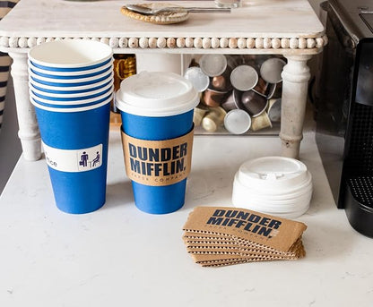 Silver Buffalo The Office Dunder Mifflin Logo, Paper Travel Cup, 16oz | - Image 9