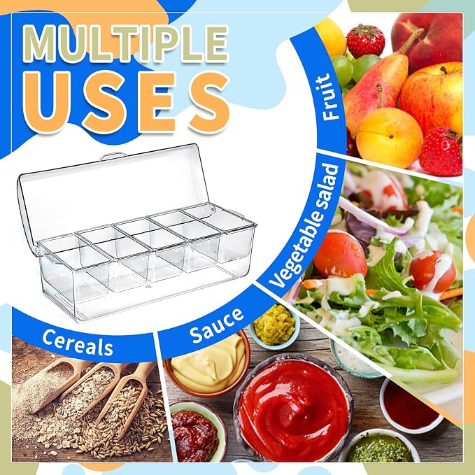 Ice Chilled Condiment Caddy, Condiment Containers - Image 4