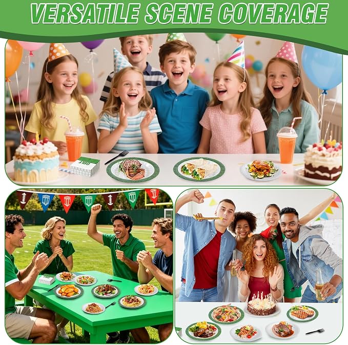 100 Pcs Disposable Golf Party Tableware Set - Image 5