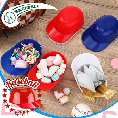 Ice Cream Dessert Baseball Cap Bowls Baseball Helmet Snack Bowl 8 oz Mini Party - Image 7