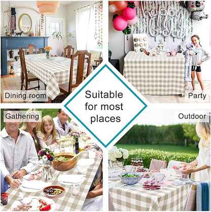 Checkered Square Tablecloth - Image 4