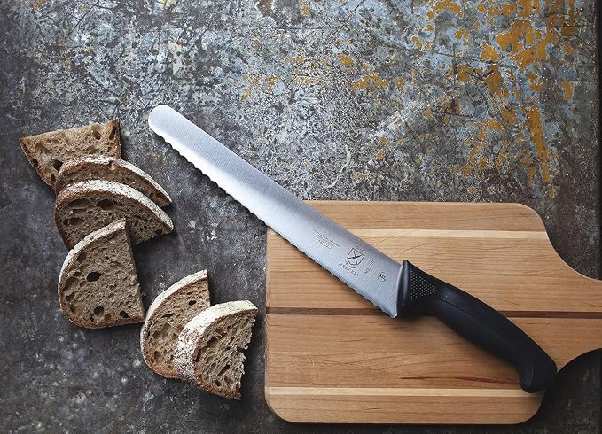 Mercer Culinary M23210 Millennia Black Handle, 10-Inch Wide Wavy Edge, Bread - Image 7