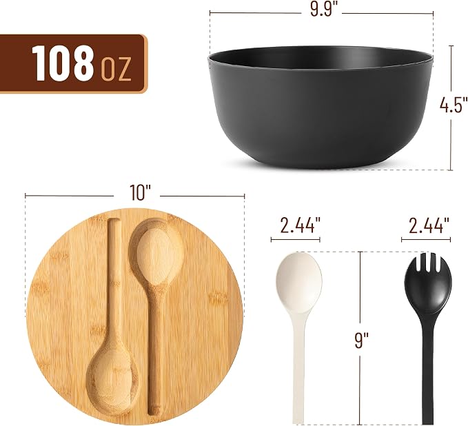 BAMBOO LAND- Large Salad Bowl - Image 2