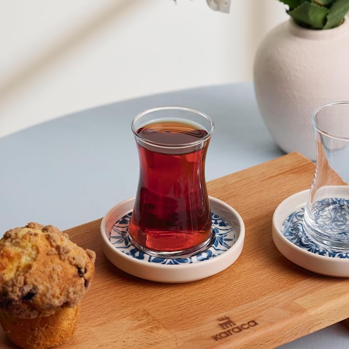 KARACA Mavili Turkish Tea Cups Set - Image 6