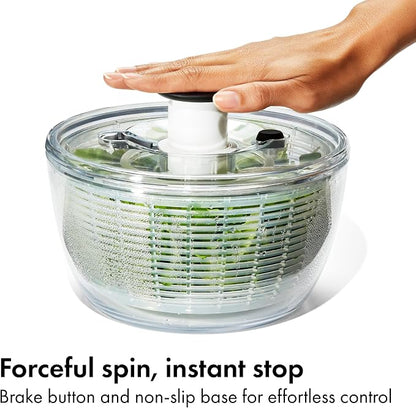 OXO Good Grips Small Salad & Herb Spinner, Vegetable Washer - Image 5