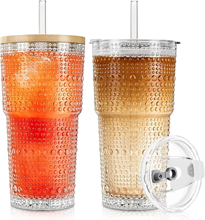 SoulTimes 20oz Hobnail Glass Tumbler by SoulTimes