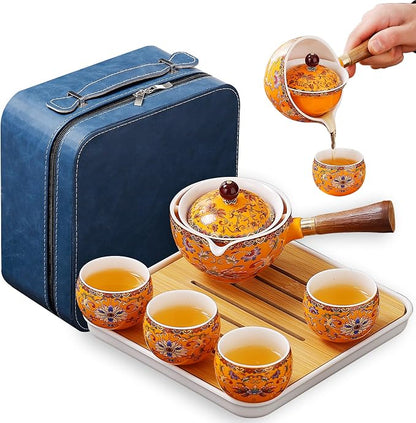 Chinese Tea Set Gongfu Tea Set, Portable Tea Set by REOWONU