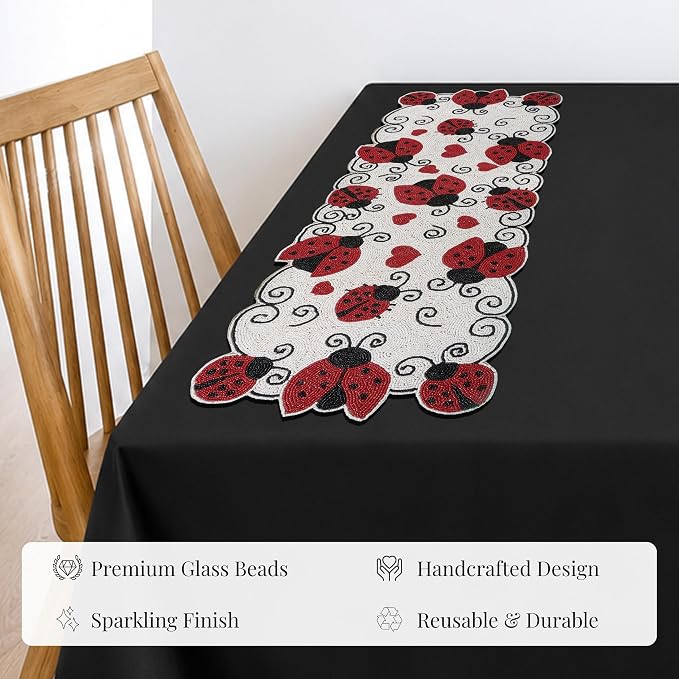 Beaded Table Runner 13 x 36 Inch - Image 7