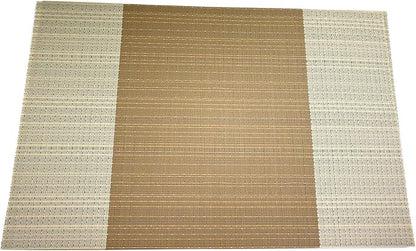 Gugrida Vinyl Grey Florals Placemats Heat Resistant Dining Table Mats Non-Slip Washable Place Mats Set of 6