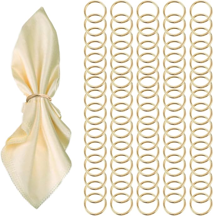 Gold Napkin Rings by GERILKAI