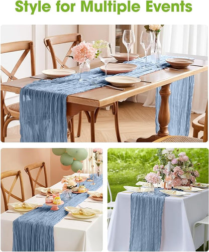 Pureegg 3-Pack Cheese Cloths Table Runner, Baby Shower, Wedding and Farmhouse - Image 9