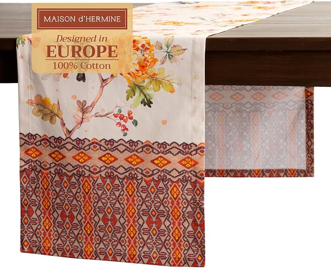 Maison d' Hermine Table Runner 100% Cotton 14.50" x 72" | Table Runners 72 by MaisondHermine