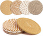 Coasters Set of 4 for Drinks, Cotton Woven 4 Colors Absorbent Boho Coasters for by krastmon