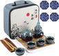 Chinese Kongfu Tea Set, Portable Porcelain Travel Tea Set by Tomuvpzn