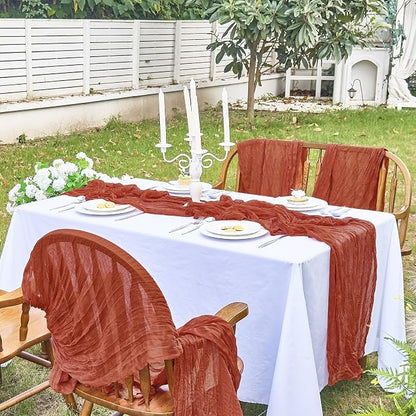 IVAPUPU Fall Terracotta Table Runner 120 Inch - Image 7