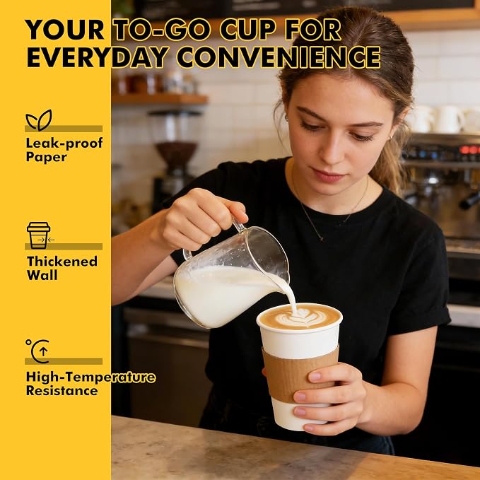 RACETOP 16 oz Paper Coffee Cups - Image 5