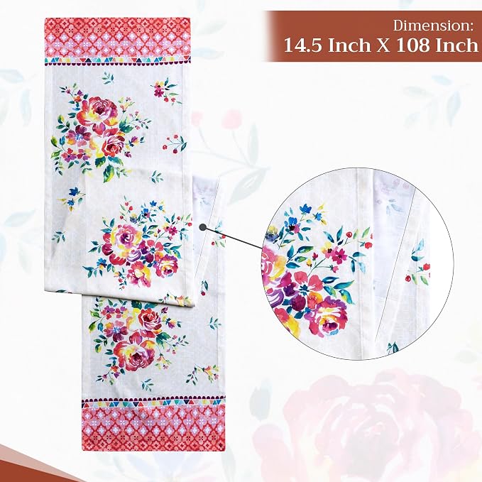 Maison d' Hermine Table Runner 100% Cotton 14.50" x 108" | Table Runners 108 - Image 4